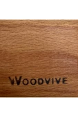 WOODVİVE Doğal Ahşap Servis Altlığı - Sunum Tabağı - Kayın S007 - 4