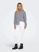 Only 15320243 Kadin Gomlek - Lacivert Cizgili thumbnail 2