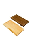 Woodcept Ahşap Ayaklı Dikdörtgen Sunum Standı Tabağı, Dekoratif Sunumluk Servis Tabağı, Yükseltici Stand - 7
