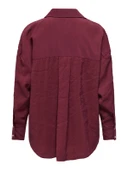 Only 15272523 Kadin Gomlek - Bordo thumbnail 5