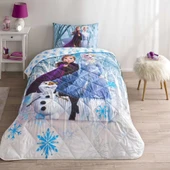 Taç Lisanslı Disney Frozen Winter Tek Kişilik Pamuk Yorgan Seti - 1