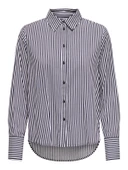 Only 15320243 Kadin Gomlek - Lacivert Cizgili thumbnail 5