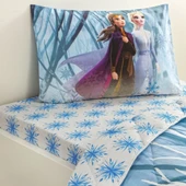 Taç Lisanslı Disney Frozen Winter Tek Kişilik Pamuk Yorgan Seti - 2