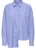 Only 15343842 Kadin Gomlek - Mavi Cizgili thumbnail 5