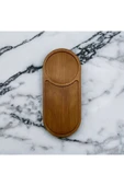 WOODVİVE Doğal Ahşap Servis Altlığı - Sunum Tabağı - Kayın S007 - 2