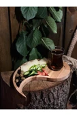 ATAwood Kahvaltı Tabağı, Ying-Yang Sunum, Kahvaltı Sunum, Kayın Ağacı Sunumluk , Doğal Ahşap, El Yapımı thumbnail 5