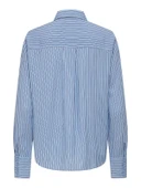 Only 15320243 Kadin Gomlek - Mavi Cizgili thumbnail 4