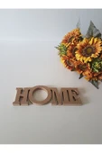 inwood Ahşap Ham MDF Home Yazılı Kapı süsü - 1