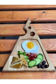 ATAwood Kahvaltı Tabağı, Peynir Dilimi Sunum, Kahvaltı Sunum, Kayın Ağacı Sunumluk , Doğal Ahşap - 2