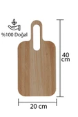 Deka Home Dora Ahşap Kesme Tahtası-%100 Doğal Kayın Kesme ve Sunum Panosu thumbnail 4