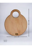 MEKWOOD Doğrama Tahtası & Sunumluk Yuvarlak Kulplu 29.5×24.5 Cm thumbnail 7