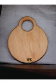MEKWOOD Doğrama Tahtası & Sunumluk Yuvarlak Kulplu 29.5×24.5 Cm thumbnail 1