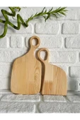 ERSAT HOME 2'li Ahşap Dekoratif Kesme Ve Sunum Tahtası - 4