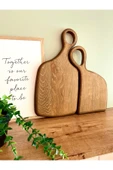 NENA HOME 2'li Ahşap Sunum Ve Kesme Tahtası, Dekoratif Ahşap Meşe - 1