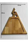 ATAwood Kahvaltı Tabağı, Peynir Dilimi Sunum, Kahvaltı Sunum, Kayın Ağacı Sunumluk , Doğal Ahşap - 3