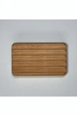 WOODVİVE Ahşap Oluklu Sabun Altlığı - Kayın B001 - 3