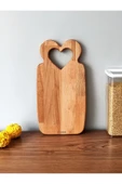 beysahome Kalbim Ahşap Kesme Tahtası, Sunum Tahtası, Ahşap Servis Tabağı, Ahşap Peynir Tabağı, Kayın Ağacı - 2