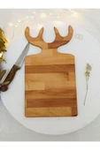 Türkoğlu Ahşap Dekoratif Geyik Boynuzlu Kesme Tahtası - 3