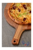 Ahşap Pizza Sunum Tahtası- 28 Cm - Malzeme: Marka: Diğer Materyal: thumbnail 2