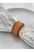 WOODENIST Opal Ahşap Peçete Yüzüğü 4lü - 1