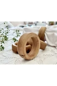 DECORİUM WOOD Ahşap Peçete Yüzüğü Halka 6'lı - 5