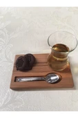 SepetteBiz Ahşap Çay Tabak Kahve Sunum Tabağı Ikramlık Bölmeli Doğal Kayın - 4