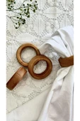DECORİUM WOOD Ahşap Peçete Yüzüğü Halka 6'lı - 2