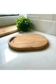 Tasarım Ahşap Kesme Tahtası Masif Panel Kayın 40*29*3 - 4