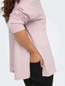 Only 15354092 V Yaka Kadin Triko - Pembe thumbnail 5