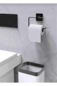 Egem Home Yapışkanlı 4 lü set uzun havluluk yuvarlak havluluk wc kagıdı askısı kağıt havluluk askısı thumbnail 3