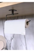 Egem Home Yapışkanlı 4 lü set uzun havluluk yuvarlak havluluk wc kagıdı askısı kağıt havluluk askısı thumbnail 2