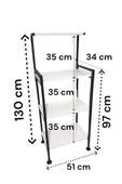 RMD SHOP Oscar Mutfak Standı Kahve Köşesi Mikrodalga Fırın Rafı - 3