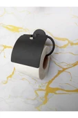Egem Home Yapışkanlı Banyo Aksesuar Seti, 3 Katlı Eko Şampuanlık Uzun Havluluk, Tuvalet Kağıtlığı, Bornozluk - 4