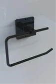 Egem Home Yapışkanlı Kare Havluluk Havlu Askısı ve Tuvalet Wc Kağıtlık Pratik Banyo 2'li Set - 4