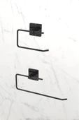 Egem Home Yapışkanlı Siyah Rulo Havluluk Peçetelik Wc Kağıtlık Banyo Mutfak Pratik 2'li Set - 1