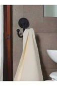 Egem Home Banyo Aksesuar Seti, Siyah, Düz Havluluk, K. Tuvalet Kağıtlığı, Bornozluk - Mat Siyah - 5