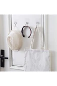 Egem Home Siyah Güçlü Yapışkanlı Kanca Yapışkanlı Askılar, Mutfak Banyo Ev Ofis Askısı 2 Adet - 3