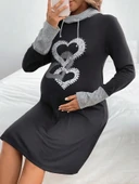 Kadın Uzun Kollu Balıkçı Yaka Bağcıklı Iki Iplik Elbise thumbnail 8