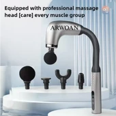 ARWOAN Masaj Tabancası Derin Doku Kas Gevşetici, Sessiz Motor, 4 Başlık Aparatı ile Profesyonel Masaj Cihazı thumbnail 3
