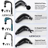 ARWOAN Masaj Tabancası Derin Doku Kas Gevşetici, Sessiz Motor, 4 Başlık Aparatı ile Profesyonel Masaj Cihazı thumbnail 7