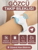 Gözcü Mobil Takip Bilekliği Android Ios Destekli Gps Konum Takibi Alzheimer Çocuk Yaşlı Geçmişe Dönük Takip Cihazı Saati Bileklik Beyaz 23CM (5-10 Dakika Aralıklı Sinyal Alır) - 1