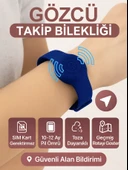 Gözcü Mobil Takip Bilekliği Android Ios Destekli Gps Konum Takibi Alzheimer Çocuk Yaşlı Geçmişe Dönük Takip Cihazı Saati Bileklik Mavi 23CM (5-10 Dakika Aralıklı Sinyal Alır) - 1