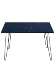 RMD SHOP Royal Katlanır Metal Ayaklı Orta Sehpa (royal Mermer) - 4