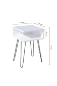RMD SHOP Metal Ayaklı Yan Sehpa (köşe Sehpa) - 2