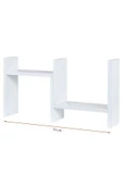 RMD SHOP Mini Masa Üstü Ayarlanabilir Düzenleyici Organizer Raf-Kitaplık-Kalemlik Standı - 6