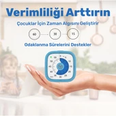 NPO Mutfak,Ders,Yemek için 60dk Analog Alarm Zamanlayıcı,Pomodoro Öğrenci Motivasyon Saati - 4