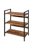 RMD SHOP Kuzey Metal Ayaklı Masif Ahşap Mutfak Dolabı Rafı-ayakkabılık -kitaplık-çiçeklik - 3