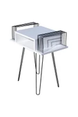 RMD SHOP Dekoratif Plak Ve Pikap Sehpası Metal Ayaklı - 3