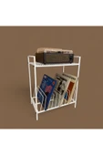 RMD SHOP Iron Plak Ve Pikap Sehpası Beyaz - 5