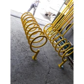 10 lu Bisiklet Park Yeri Bisiklet Parkı Park Alanı Demiri İmalatı Üretimi 10'lu 150x50x70 cm Sarı - 4